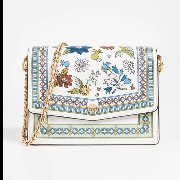 🌈🌸NeW! Tory Burch Robinson Floral Shoulder Bag - Picture 6 of 14
